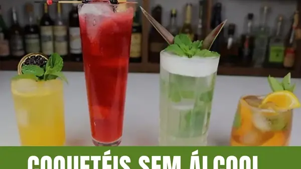 4 Receitas de coquetéis sem álcool