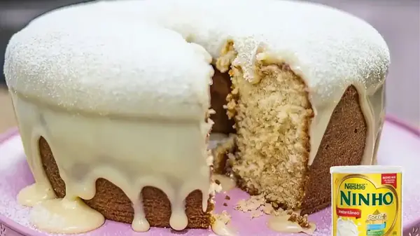Bolo de Leite Ninho Deliciosa e Mais Fácil