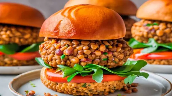 Hambúrguer Vegetariano de Lentilha - Uma Abordagem Contemporânea às Receitas Tradicionais