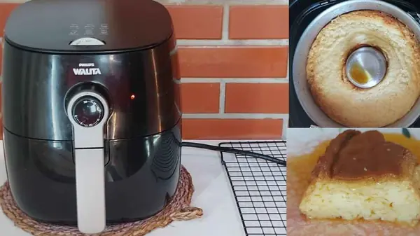 Preparando um Pudim de leite condensado na Airfryer