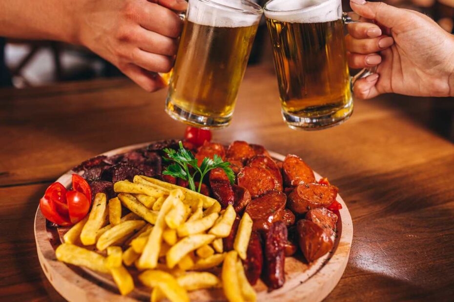 cerveja e comida